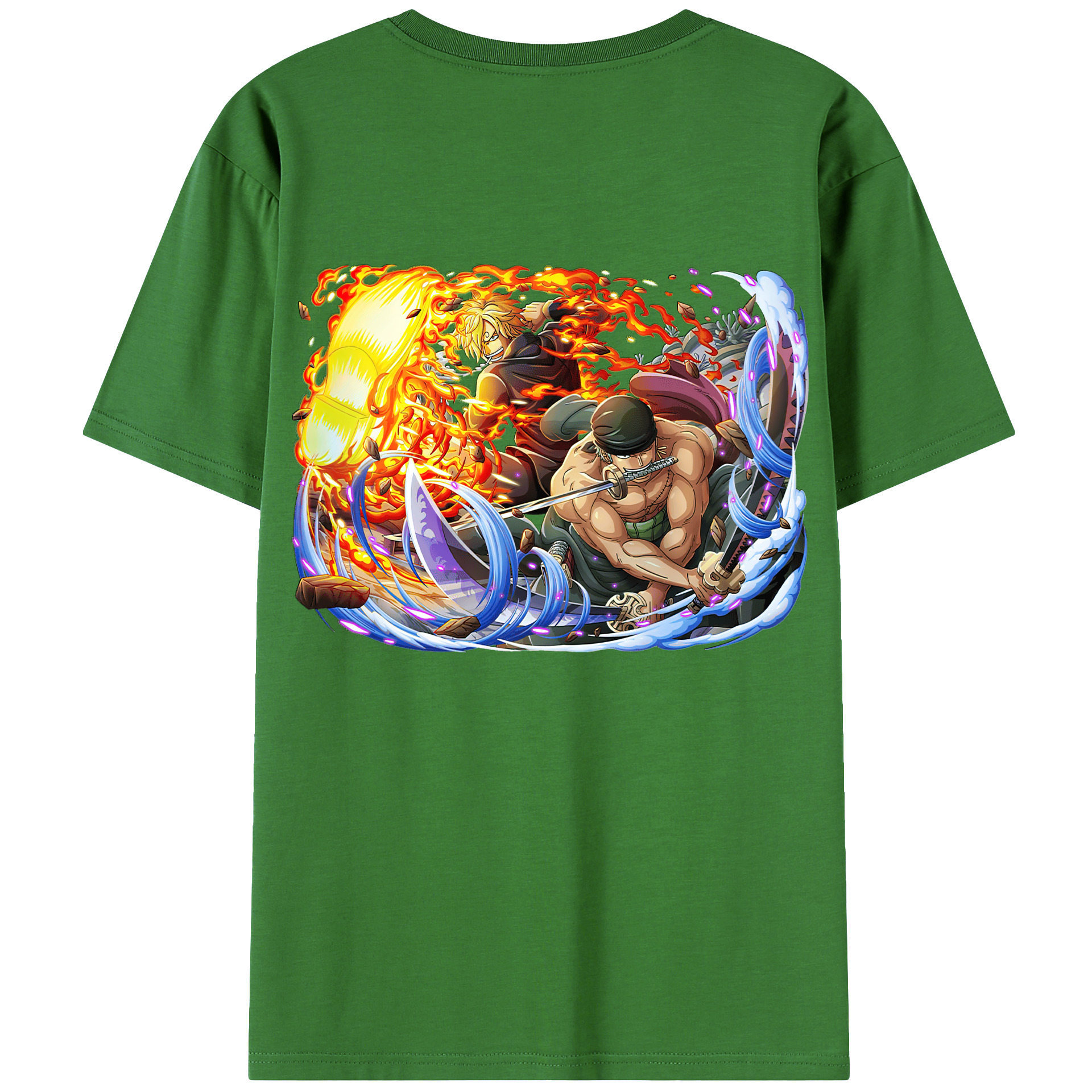 ワンピース ロロノア・ゾロ ONE PIECE Roronoa Zoro レディース半袖Tシャツ(バックプリント)